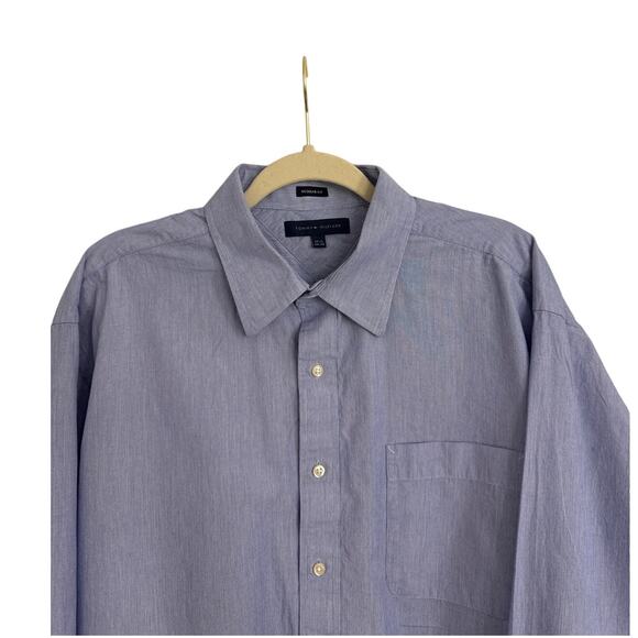 Tommy Hilfiger Blue Long Sleeve Button Down Shirt Size Men's XL - Picture 3 of 4